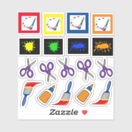 Pegatina Artículos de arte