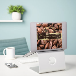 Pegatina Artistic Roasted Coffee Beans Business Card