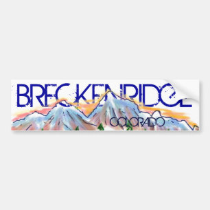 Pegatina artístico de la montaña de Breckenridge