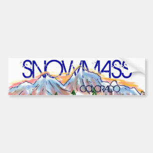 Pegatina artístico de la montaña de Snowmass