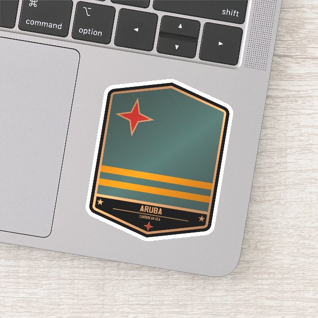 Pegatina Aruba (Detalle)