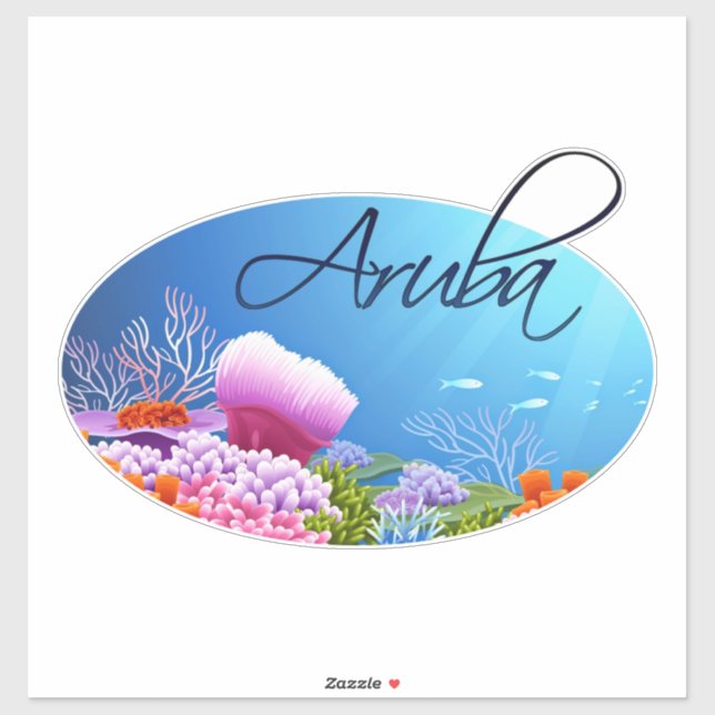 Pegatina Aruba decal (Hoja)