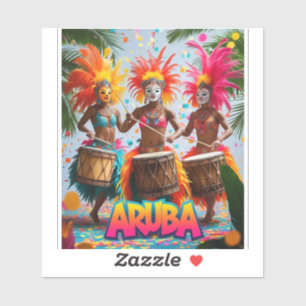Pegatina Aruba es hora de celebrar