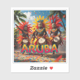Pegatina Aruba es hora de celebrar 