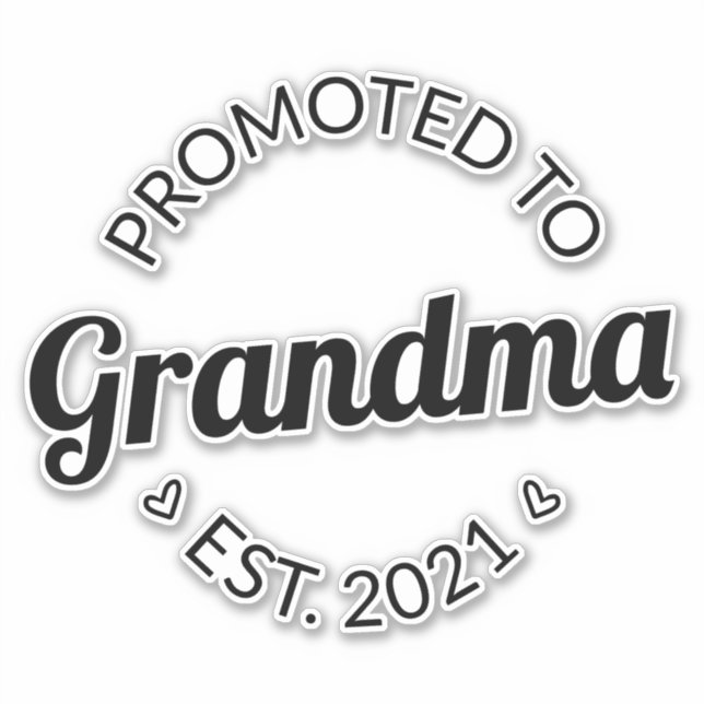 Pegatina Ascendido A La Abuela Este. I 2021 (Anverso)