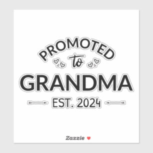 Pegatina Ascendido A La Abuela Este. II 2024