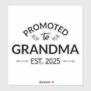 Pegatina Ascendido A La Abuela Este. II 2025