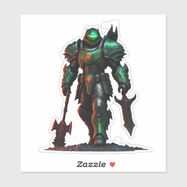 Pegatina asesino del dogma del norte9 (Hoja)