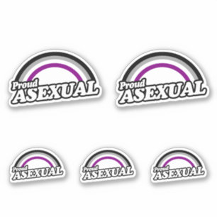 Pegatina Aséxual y Orgulloso