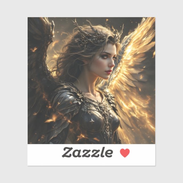 Pegatina Ashenlight: El Serafio de la Sombra (Hoja)