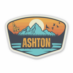 Pegatina Ashton, Idaho