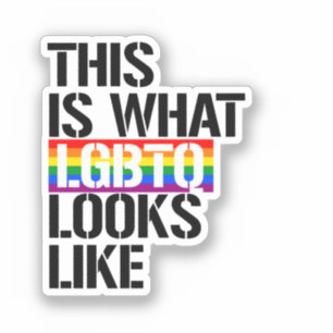 Pegatina Así se ve la LGBTQ