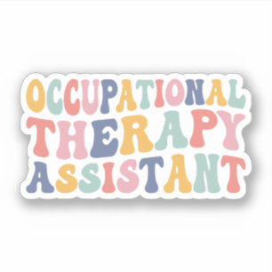 Pegatina Asistente de Terapia Ocupacional OTA Graduate Gift