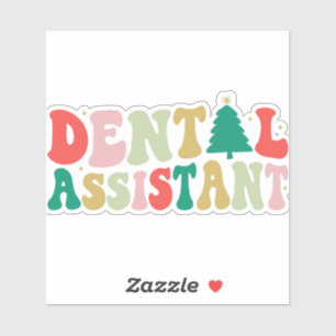 Pegatina Asistente dental de navidades