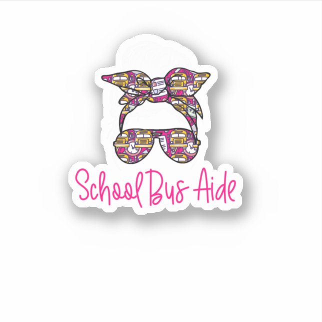 Pegatina Asistente para autobuses escolares (Anverso)
