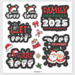 Pegatina ASL Christmas Stickers