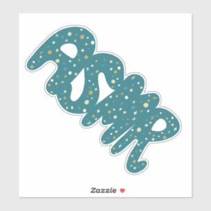 Pegatina AsMR Etiquetado Verde azulado