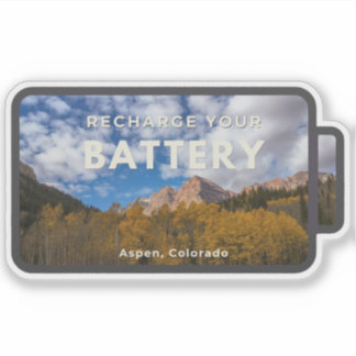 Pegatina Aspen Recharge Sticker
