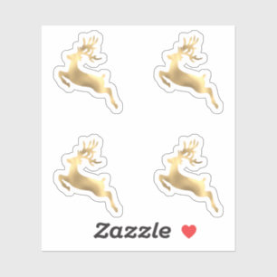 Pegatina Astas del invierno del sobre del navidad de los