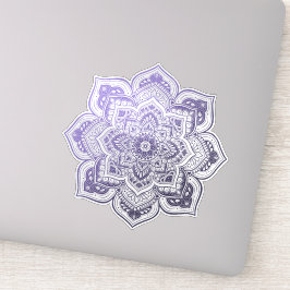 Pegatina Aster Mandala Custom-Cut Vinyl Sticker