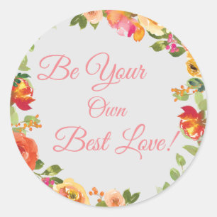 Pegatina Asthestic Floral selflove