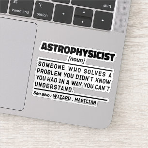 Pegatina Astrofísico La ciencia de la definición moderna gu