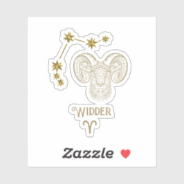 Pegatina Astrologisches Sternzeichen Widder -  Aufkleber