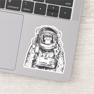 Pegatina Astronauta de monos