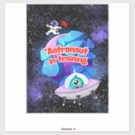 PEGATINA ASTRONAUTA EN ENTRENAMIENTO