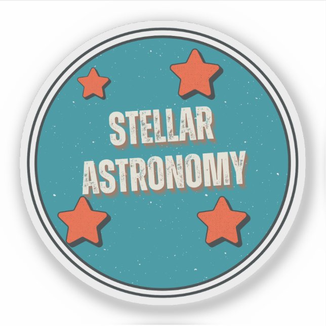 Pegatina Astronomía estelar (Anverso)