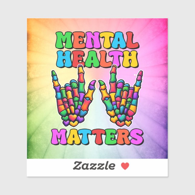 Pegatina Asuntos de salud mental (Hoja)