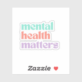 Pegatina Asuntos de salud mental | Candamio de barrido de p