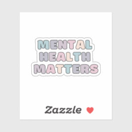 Pegatina Asuntos de salud mental | Cita Koni Gris francés