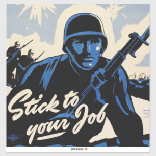 Pegatina Ataque a cabeza de playa en campo de batalla por g