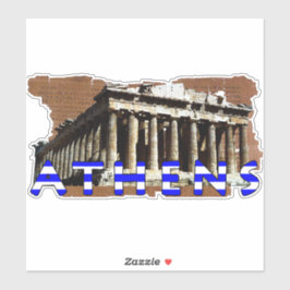 Pegatina Atenas Grecia Parthenon Fun