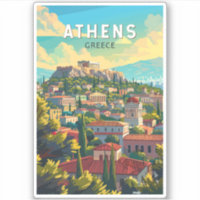 Atenas Grecia Viajes arte Vintage