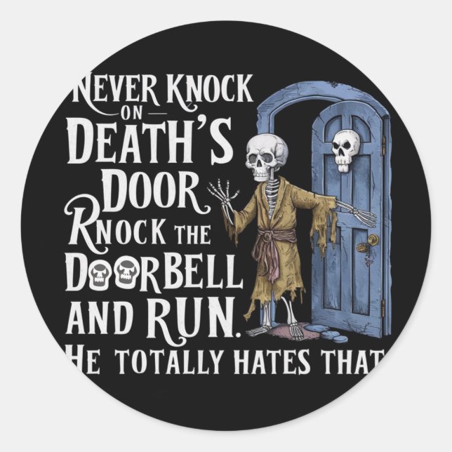 pegatina aterrador (Anverso)