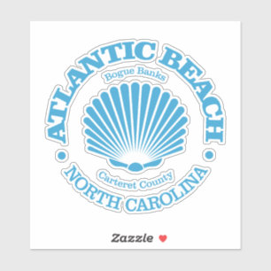 Pegatina Atlantic Beach (concha de mar)