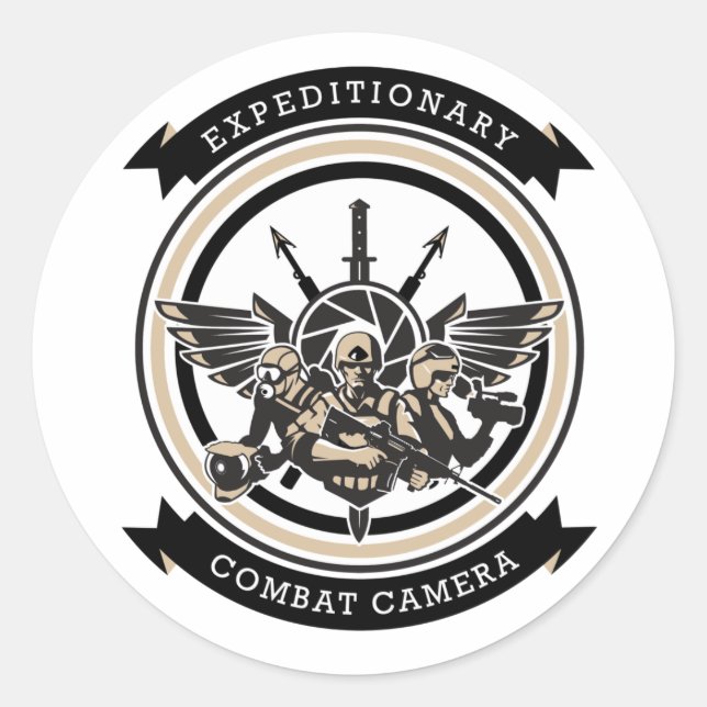 Pegatina atlántico de cámara de combate expedicion (Anverso)