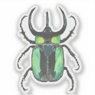 Pegatina Atlas Beetle Love Bug