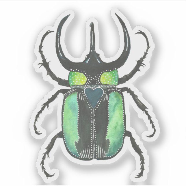 Pegatina Atlas Beetle Love Bug (Anverso)