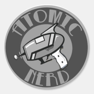Pegatina atómico del nerd