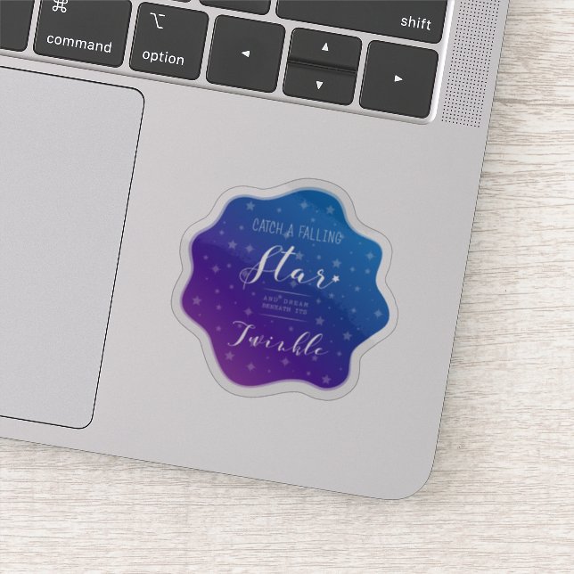 Pegatina Atrapar una estrella que cae (Detalle)
