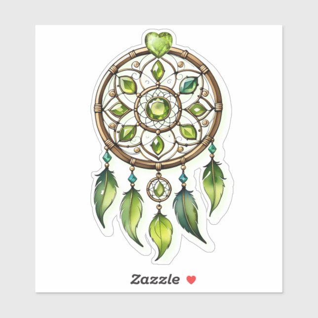 Pegatina  Atrapasueños Cazador de sueños (Hoja)