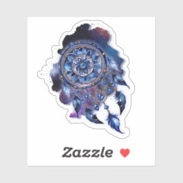 Pegatina Atrapasueños en noche estrellada