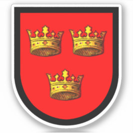 Pegatina Atribución de armas de St. Etheldreda (Audrey) - 1