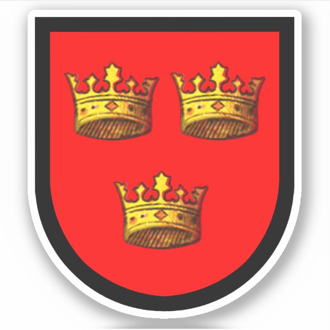 Pegatina Atribución de armas de St. Etheldreda (Audrey) - 1 (Anverso)