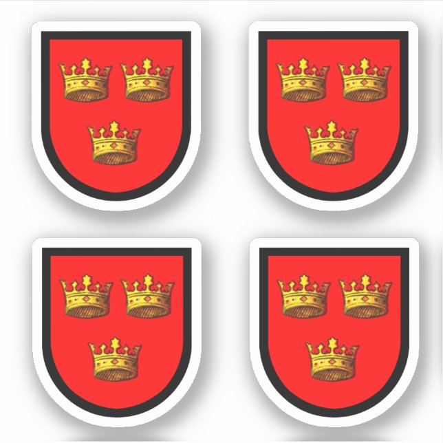 Pegatina Atribución de armas de St. Etheldreda (Audrey) - 4 (Anverso)