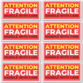 Pegatina Attention Fragile Stickers (Handle with Care)
