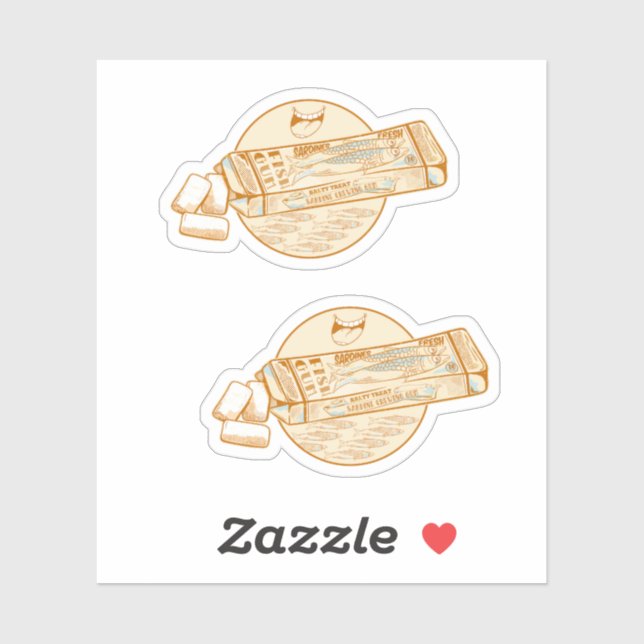 Pegatina Atún rojo del Atlántico (Hoja)